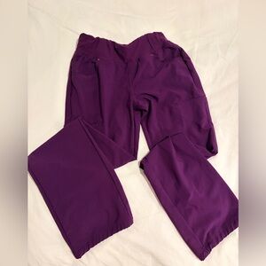 Cherokee Straight Leg Scrub Pants in Deep Purple